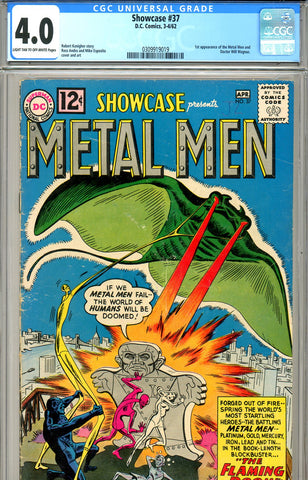 Showcase #37 CGC graded 4.0 first app of Metal Men - SOLD!
