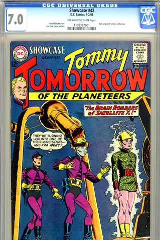 Showcase #42 CGC graded 7.0 - Tommy Tomorrow origin - SOLD!