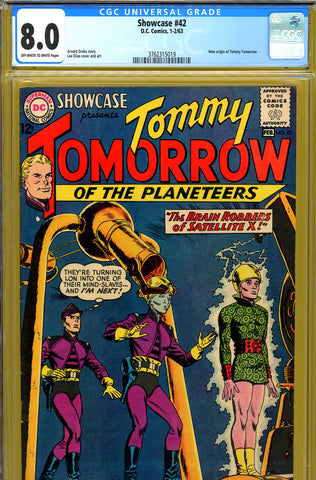 Showcase #42 CGC graded 8.0 - T. Tomorrow - origin - SOLD!