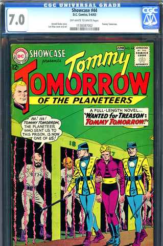 Showcase #44 CGC graded 7.0 - Tommy Tomorrow - SOLD!