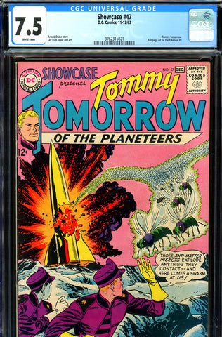 Showcase #47 CGC graded 7.5 - Tommy Tomorrow - WP - SOLD!