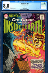 Showcase #49 CGC graded 8.0 - Cave Carson - white pages