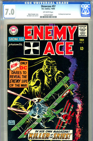 Showcase #57 CGC graded 7.0 - first Enemy Ace tryout - SOLD!