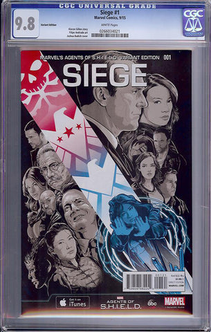 Siege #1  CGC graded 9.8 - Variant Edition - HIGHEST GRADED - SOLD!