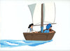 Original production cel -"Sinbad"- by Golden Films 336 LARGE