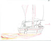 Original production cel -"Sinbad"- by Golden Films 336 LARGE