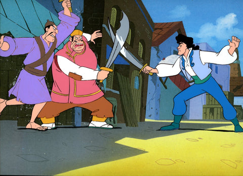 Original production cel -"Sinbad"- by Golden Films 340 LARGE