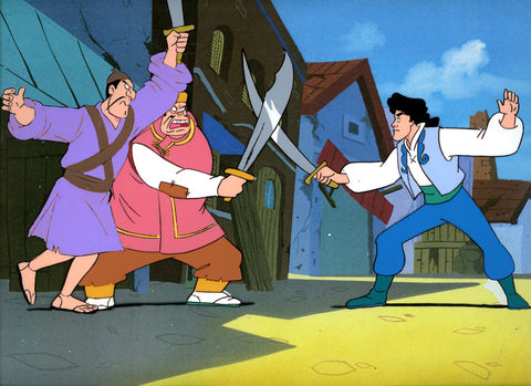Original production cel -"Sinbad"- by Golden Films 341 LARGE