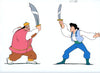 Original production cel -"Sinbad"- by Golden Films 347 LARGE