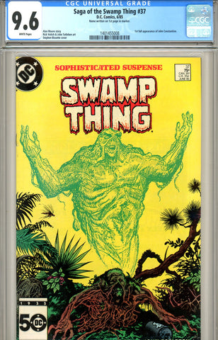 Saga of the Swamp Thing #37 CGC graded 9.6 first Constantine SOLD!