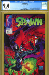 Spawn #01 CGC graded 9.4 - first appearance of Spawn