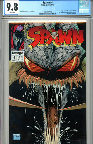 Spawn #04   CGC graded 9.8 - approved movie  SOLD!