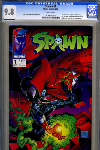 Spawn #1   CGC graded 9.8 - approved movie  SOLD!