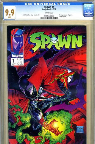Spawn #1   CGC graded 9.9 - approved movie - SOLD!