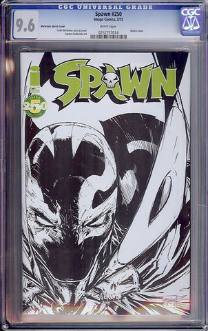 Spawn #250  CGC graded 9.6 - Sketch Cover - SOLD!