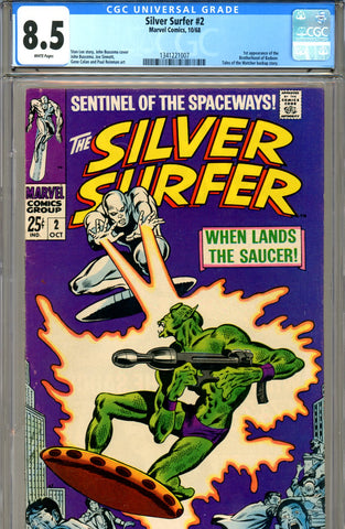 Silver Surfer #02 CGC graded 8.5  white pages SOLD!