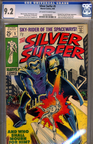 Silver Surfer #05   CGC graded 9.2 - SOLD!