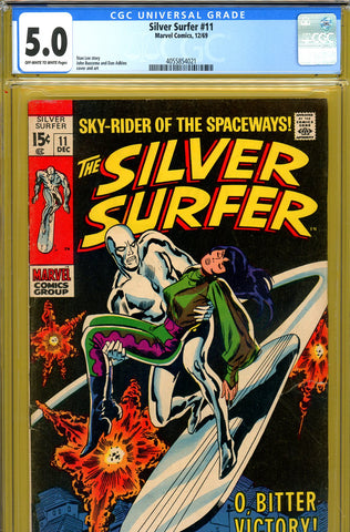Silver Surfer #11 CGC graded 5.0 - last Silver Age issue - SOLD!