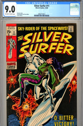 Silver Surfer #11 CGC graded 9.0 - last Silver Age issue - SOLD!
