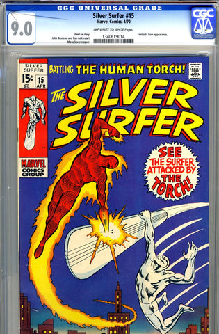 Silver Surfer #15   CGC graded 9.0 - SOLD!