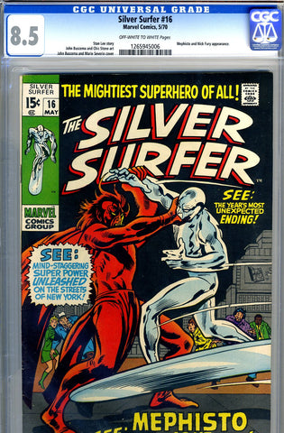 Silver Surfer #16   CGC graded 8.5 - SOLD!