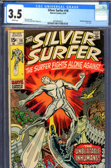 Silver Surfer #18 CGC graded 3.5 - last issue - Inhumans c/s