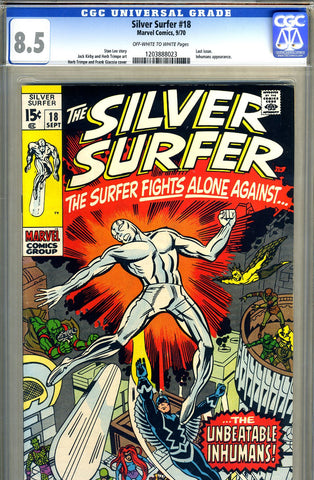 Silver Surfer #18  CGC graded 8.5 - SOLD!