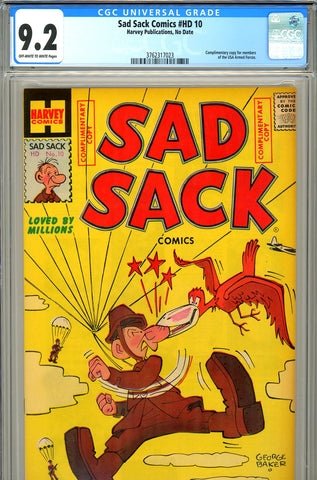Sad Sack Comics HD #10 CGC graded 9.2  complimentary copy - SOLD!