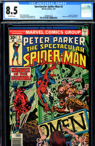 Spectacular Spider-Man #02 CGC graded 8.5 - Kraven - SOLD!
