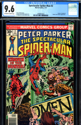 Spectacular Spider-Man #02 CGC graded 9.6 - Kraven SOLD!