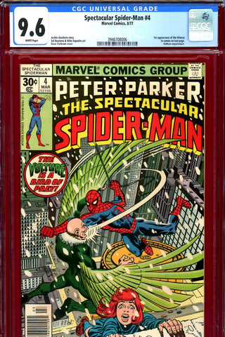 Spectacular Spider-Man #04 CGC graded 9.6 - first appearance of the Hitman - SOLD!