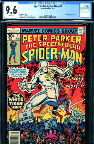 Spectacular Spider-Man #09 CGC graded 9.6 - White Tiger SOLD!
