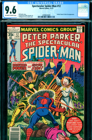 Spectacular Spider-Man #12 CGC graded 9.6 - Brother Power - SOLD!