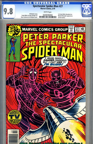 Spectacular Spider-Man #27   CGC graded 9.8 - white pages - SOLD!