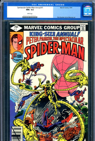 Spectacular Spider-Man Annual #01 CGC graded 9.6 - classic cover