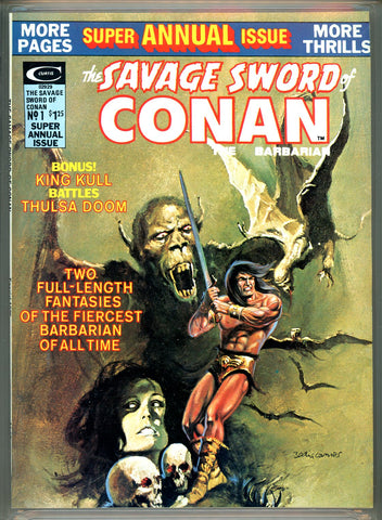 Savage Sword of Conan Annual #1 CGC graded 9.8 SOLD!