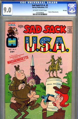 Sad Sack U.S.A. #5   CGC graded 9.0 SOLD!