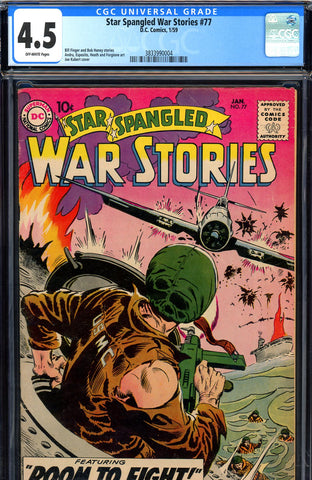 Star Spangled War Stories #077 CGC graded 4.5 - Joe Kubert cover