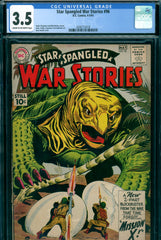 Star Spangled War Stories #096 CGC graded 3.5 - fifth dinosaur cover and story