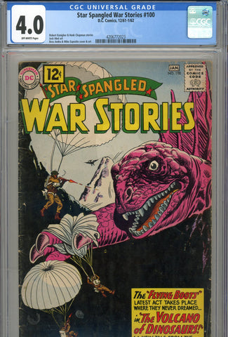 Star Spangled War Stories #100 CGC graded 4.0 - "War That Time Forgot" story