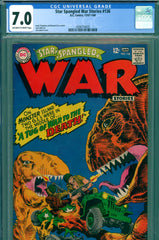 Star Spangled War Stories #136 CGC graded 7.0 - "War That Time Forgot" story