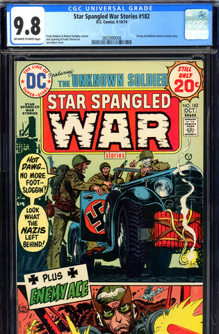 Star Spangled War Stories #182 CGC graded 9.8 - HIGHEST GRADED