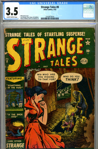 Strange Tales #008 CGC graded 3.5 - Bill Everett cover - SOLD!