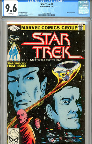 Star Trek #1   CGC graded 9.6 (1980) - white pages SOLD!