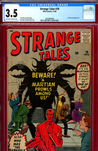 Strange Tales #078 CGC graded 3.5 - Ant-Man prototype (1960) - SOLD!