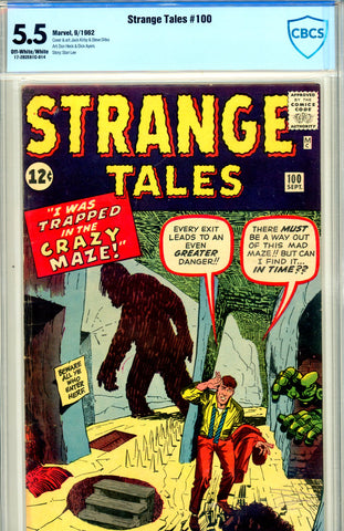 Strange Tales #100 CBCS graded 5.5 (1962) - SOLD!