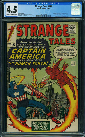 Strange Tales #114  CGC graded 4.5  - SOLD!