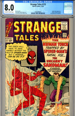 Strange Tales #115  CGC graded 8.0  origin of Dr. Strange - SOLD!