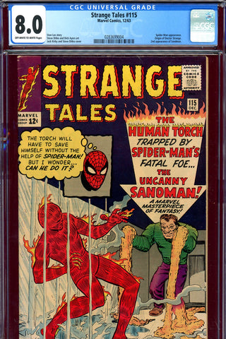 Strange Tales #115 CGC graded 8.0 origin of Doctor Strange - SOLD!