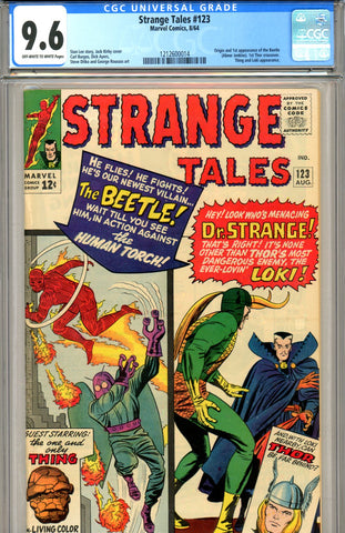 Strange Tales #123 CGC graded 9.6  first Thor x-over, first Beetle - SOLD!